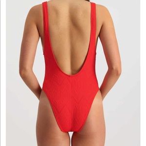 piha gelato high cut low back one piece swim suit